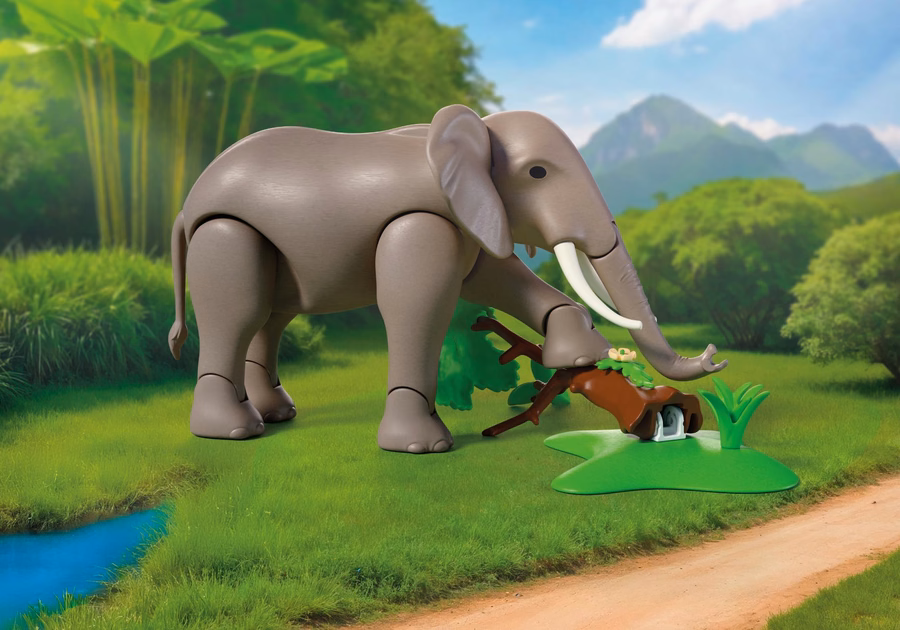 Elephant with Zookeeper