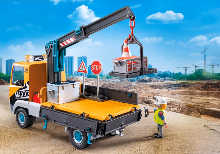 Construction Truck with Crane