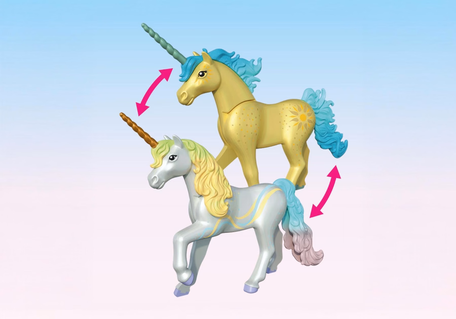 Collectible Unicorn: Rainbow Flower with Fairy