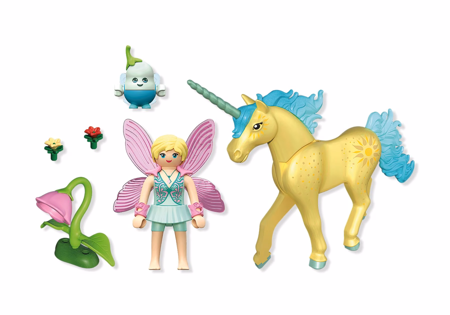 Collectible Unicorn: Sunshine Blossom with Fairy